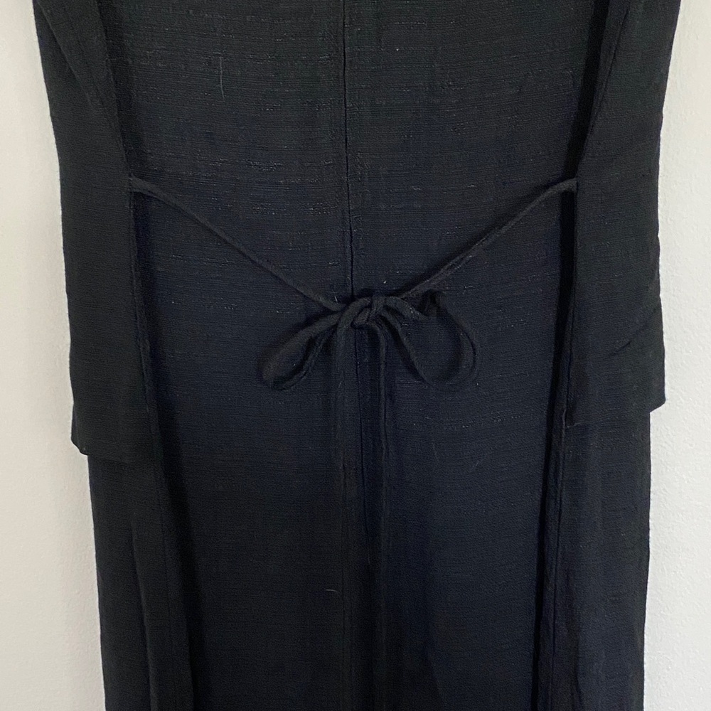 VINTAGE Black Sleeveless Dress - Picture 5 of 6
